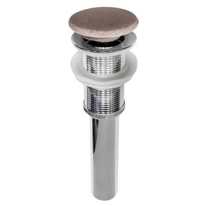SAPHO - Umyvadlová výpust 5/4", click-clack, betonová zátka, bílý pískovec NDBH7000 vyobraziť
