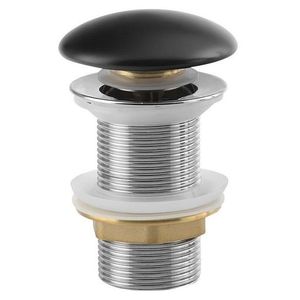 SAPHO - Umyvadlová výpust 5/4“, click-clack, keramická zátka, 10-50, černá mat AR901 vyobraziť