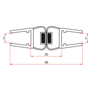 AQUALINE - Sada magnetických těsnění pro YB93 NDYB93-C05 vyobraziť
