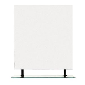 SAPHO - WEGA zrcadlo s policí 80x80cm, černá mat 60092-8B vyobraziť