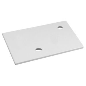 SAPHO - MINOR deska pod umývátko 40x22, 5cm, baterie vpravo, litý mramor, bílá MR405 vyobraziť