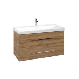 VILLEROY & BOCH - Avento Umývadlová skrinka, 98x51x45 cm, 2 zásuvky, Oak Kansas A89200RH vyobraziť