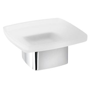 Gedy - LOUNGE mýdlenka na postavení, mléčné sklo, chrom 545113 vyobraziť