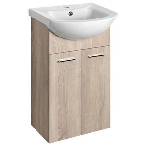 AQUALINE - ZOJA umyvadlová skříňka 41, 5x74x25, 3cm, dub platin 51144 vyobraziť