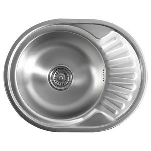 AQUALINE AQUALINE - Nerezový vestavný dřez s odkapem 57x18x45cm AQ5745B vyobraziť