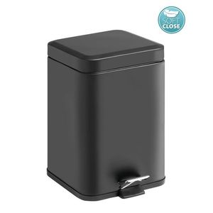 Gedy Gedy - ARGENTA odpadkový koš 5l, Soft Close, černá mat 230914 vyobraziť
