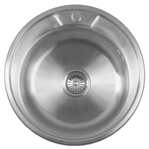 AQUALINE AQUALINE - Nerezový vestavný dřez kulatý 51x18cm AQ051B vyobraziť