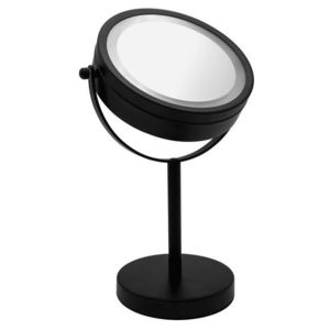 RIDDER - DAISY kosmetické zrcátko na postavení LED, Ø 150 oboustranné, černá 03111010 vyobraziť