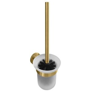 SAPHO - X-ROUND GOLD WC štětka závěsná, mléčné sklo, zlato mat XR303GB vyobraziť