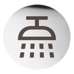 SAPHO - Cedule sprcha Ø 75, nerez mat XP115 vyobraziť