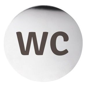 SAPHO - Cedule WC, Ø 75, nerez mat XP117 vyobraziť