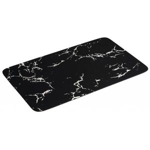 AQUALINE - Koupelnová předložka 50x80cm, absorpční, černá/mramor PCD011 vyobraziť