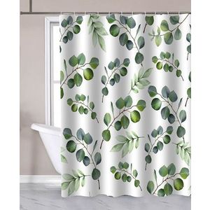 AQUALINE - Sprchový závěs 180x180cm, polyester, eucalyptus ZP015 vyobraziť