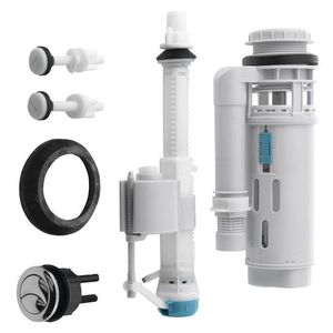 AQUALINE - Splachovací souprava s DUAL tlačítkem, spodní napouštění 1/2", chrom NDPS8812-01 vyobraziť
