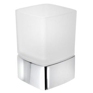 Gedy - LOUNGE sklenka na postavení, mléčné sklo, chrom 549813 vyobraziť