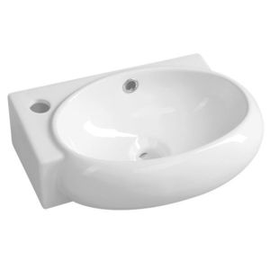 SAPHO - RIBERA keramické umývátko rohové 43x28, 5 cm, otvor pro baterii vlevo, bílá AR498 vyobraziť