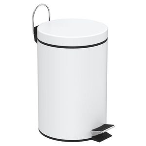 AQUALINE AQUALINE - SIMPLE LINE odpadkový koš kulatý 3l, bílá mat 28103 vyobraziť