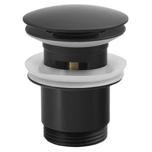 SAPHO - Umyvadlová výpust 5/4“, click-clack, velká zátka, 30-45, černá mat CV1007B vyobraziť