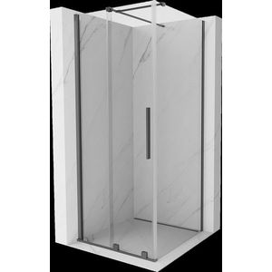 MEXEN/S - Velár sprchovací kút, posuvné dvere 90 x 90 cm, transparent, grafit metal 871-090-090-01-95 vyobraziť