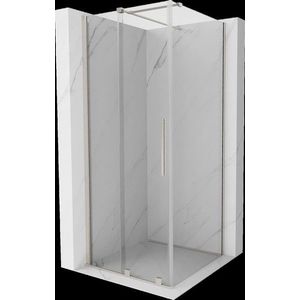 MEXEN/S - Velár sprchovací kút, posuvné dvere 90 x 90 cm, transparent, nikel kefovaná 871-090-090-01-97 vyobraziť