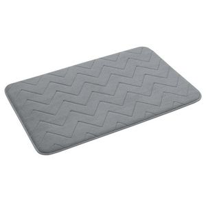 Gedy - MOUSSE koupelnová předložka, 50x80cm, 100% polyester, protiskluz, šedá 96MS508008 vyobraziť