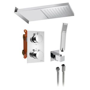 SAPHO SAPHO - KIMURA podomítkový sprchový set s termostatickou baterií, box, 3 výstupy, chrom KU383-21 vyobraziť