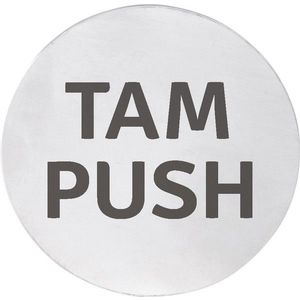 SAPHO - Cedule TAM/PUSH, Ø 75, nerez mat XP127 vyobraziť