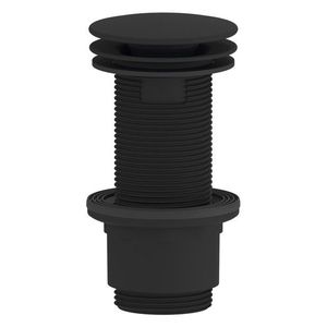 SAPHO - Umyvadlová výpust 5/4“, neuzavíratelná, velká zátka, 10-80, ABS/černá mat CV1232B vyobraziť