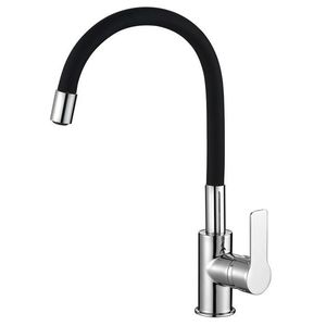 AQUALINE - LORE stojánková dřezová baterie, flexibilní ramínko, černá/chrom 1106-70 vyobraziť