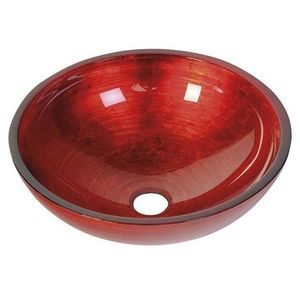 SAPHO SAPHO - MURANO ROSSO IMPERO skleněné umyvadlo na desku, průměr 40cm, červená AL5318-63 vyobraziť