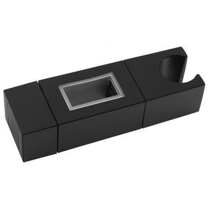 SAPHO - Držák pro sprchovou tyč 30x15, ABS/černá mat NDSC615 vyobraziť