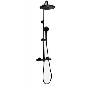 OLSEN SPA - Termostatický nástenný set NAUPLIOS 250 BLACK BAPG2111A2B vyobraziť