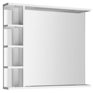 AQUALINE - KORIN STRIP zrcadlo s LED osvětlením a policemi 80x70x12cm KO350S vyobraziť