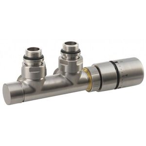 SAPHO - TWIN připojovací sada ventilů termostatická pro středové připojení, nerez mat CP3520S vyobraziť