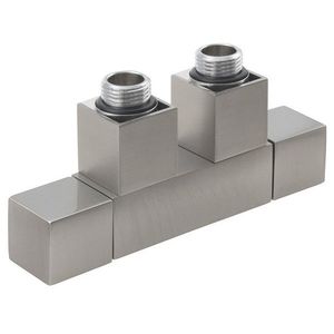 SAPHO - CUBE TWIN připojovací sada ventilů pro středové připojení, nerez mat CP582S vyobraziť