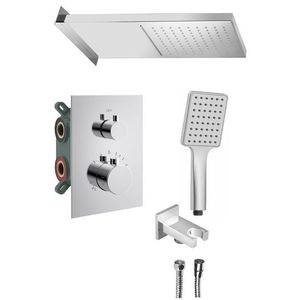 SAPHO SAPHO - KIMURA podomítkový sprchový set s termostatickou baterií, box, 3 výstupy, chrom KU683-21 vyobraziť