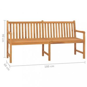Záhradná lavica masívny teak Dekorhome vyobraziť