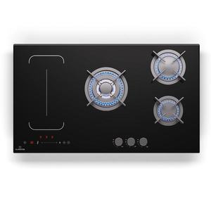Klarstein MultiChef 5 Wok, indukčná a plynová varná doska, 5 varných zón, 3 plynové horáky, 2 indukčné varné dosky, FlexZone vyobraziť