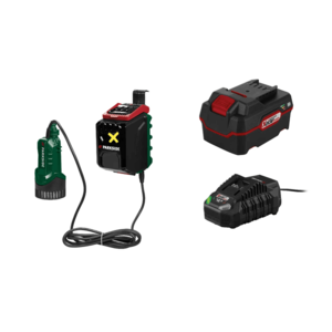 PARKSIDE® Aku čerpadlo na dažďovú vodu 20 V PRPA 20-Li B3 + Akumulátor 20 V/4 Ah PAP 20 B3 + Nabíjačka PLG 20 C3 20 V/4, 5 A vyobraziť