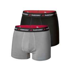 PARKSIDE® Pánske boxerky, 2 kusy (čierna/sivá, 4/S) vyobraziť