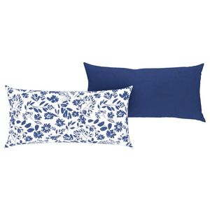 LIVARNO home Obliečky na vankúš z bavlny Renforcé, 40 x 80 cm, 2 kusy (kvety) vyobraziť