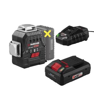 PARKSIDE PERFORMANCE® Aku krížový líniový laser PKLLP 3 x 360° 3360 A1 + Smart akumulátor 20 V/4 Ah PAPS 204 B1 + Nabíjačka 20 V/4, 5 A vyobraziť