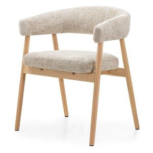 Designová jídelní židle Giovani z masivu béžová vyobraziť