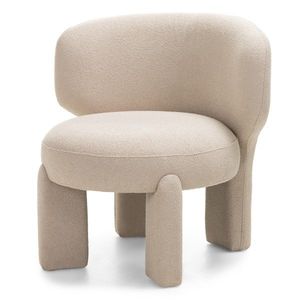 Designové křeslo Elaine boucle béžové vyobraziť