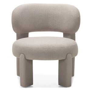 Designové křeslo Falone boucle šedo-béžové vyobraziť