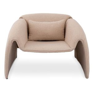 Designové křeslo Miti boucle světle béžové vyobraziť