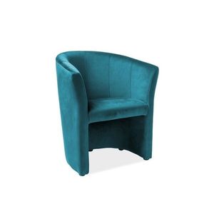 Koktejlové křeslo AMENITIES Velvet tyrkysové vyobraziť