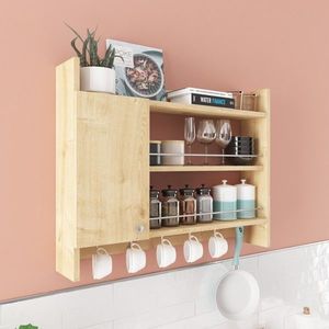 Kuchynská polica Knerr 85 cm hnedá vyobraziť