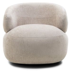 Otočné designové křeslo Rumble světle béžové vyobraziť
