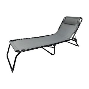 Skládací zahradní lehátko Relax šedé vyobraziť